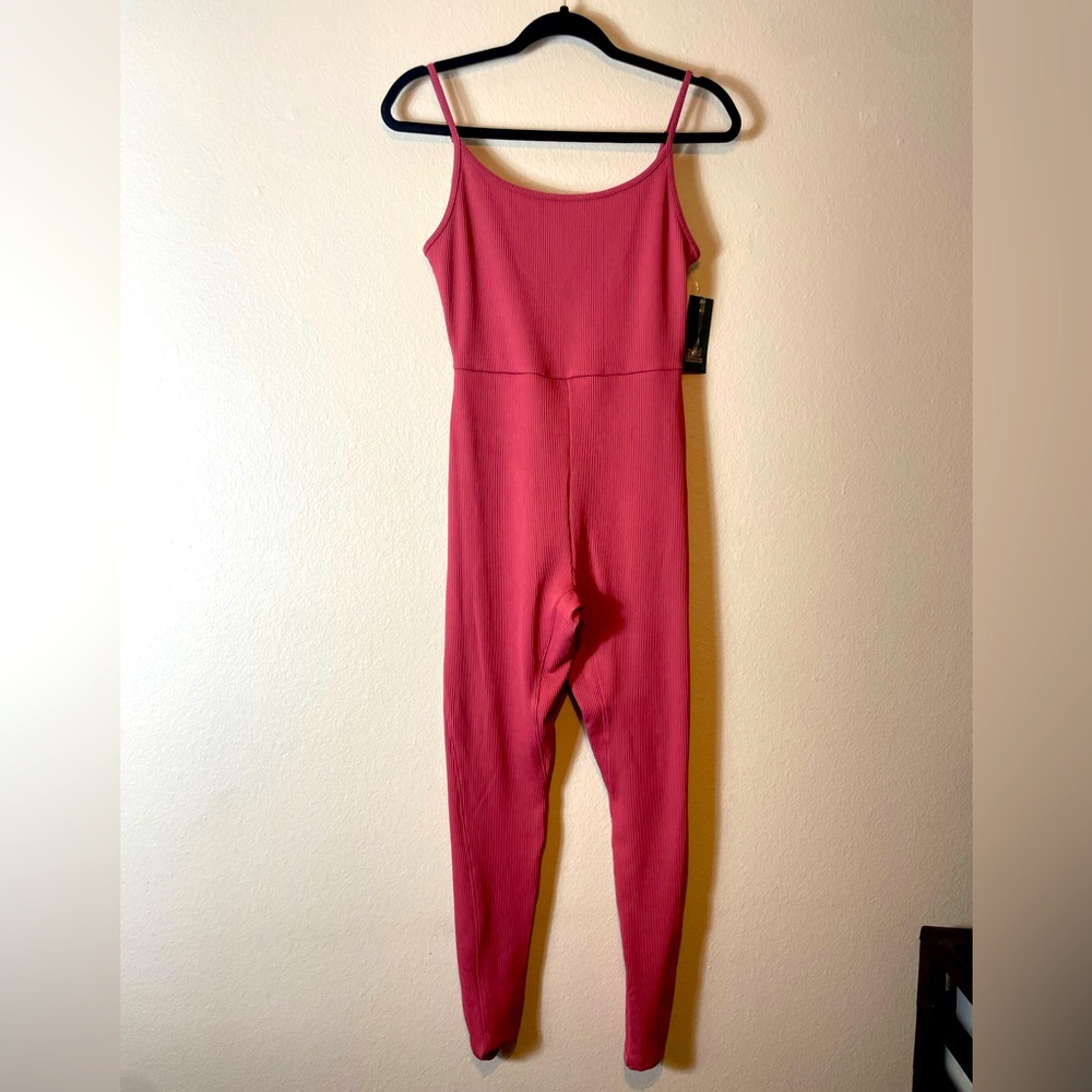 Stretchy Coral Jumpsuit